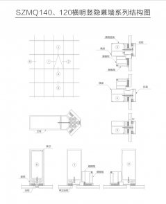 幕墻系列SZMQ140、120橫明豎隱系列